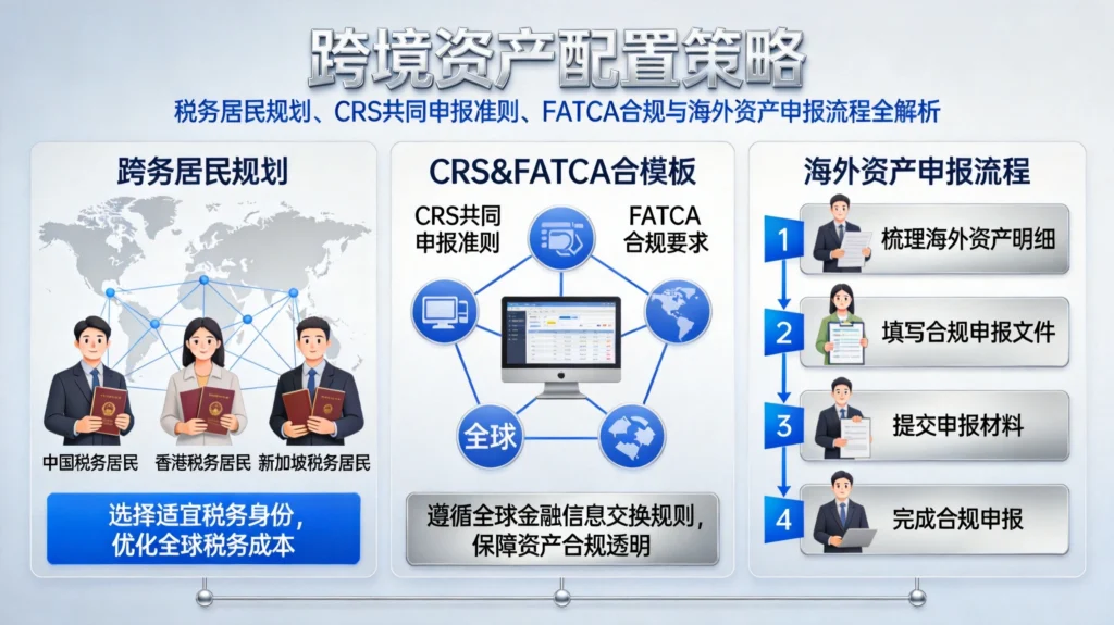 海外资产申报合规流程,CRS与FATCA共同申报准则解读