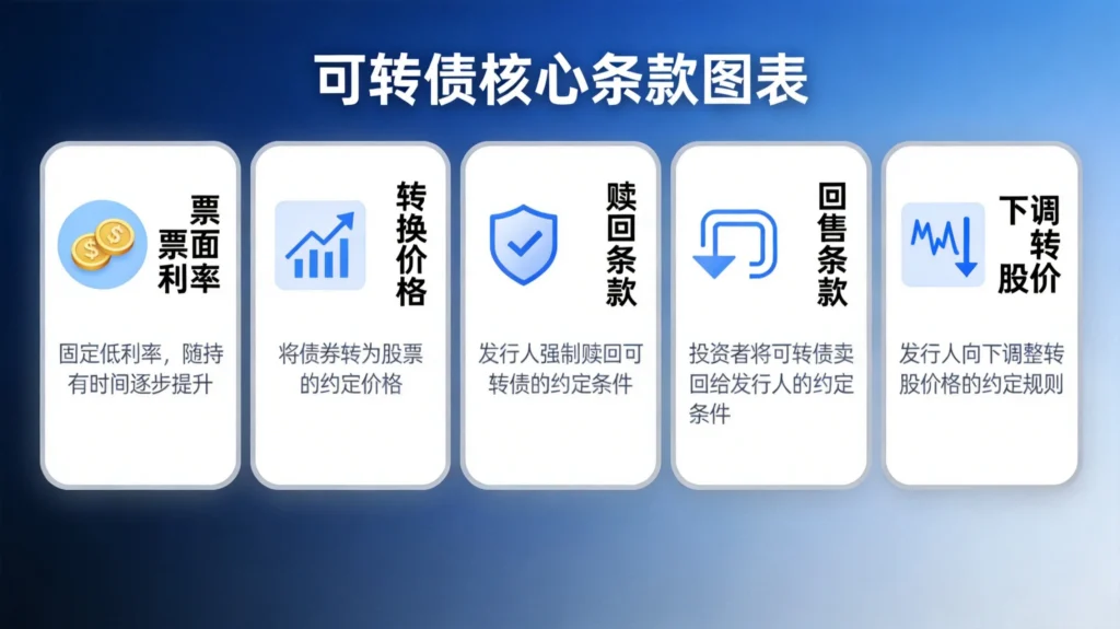 可转债核心条款解析：票面利率、转换价格、赎回条款、回售条款、下调转股价五大关键要素
