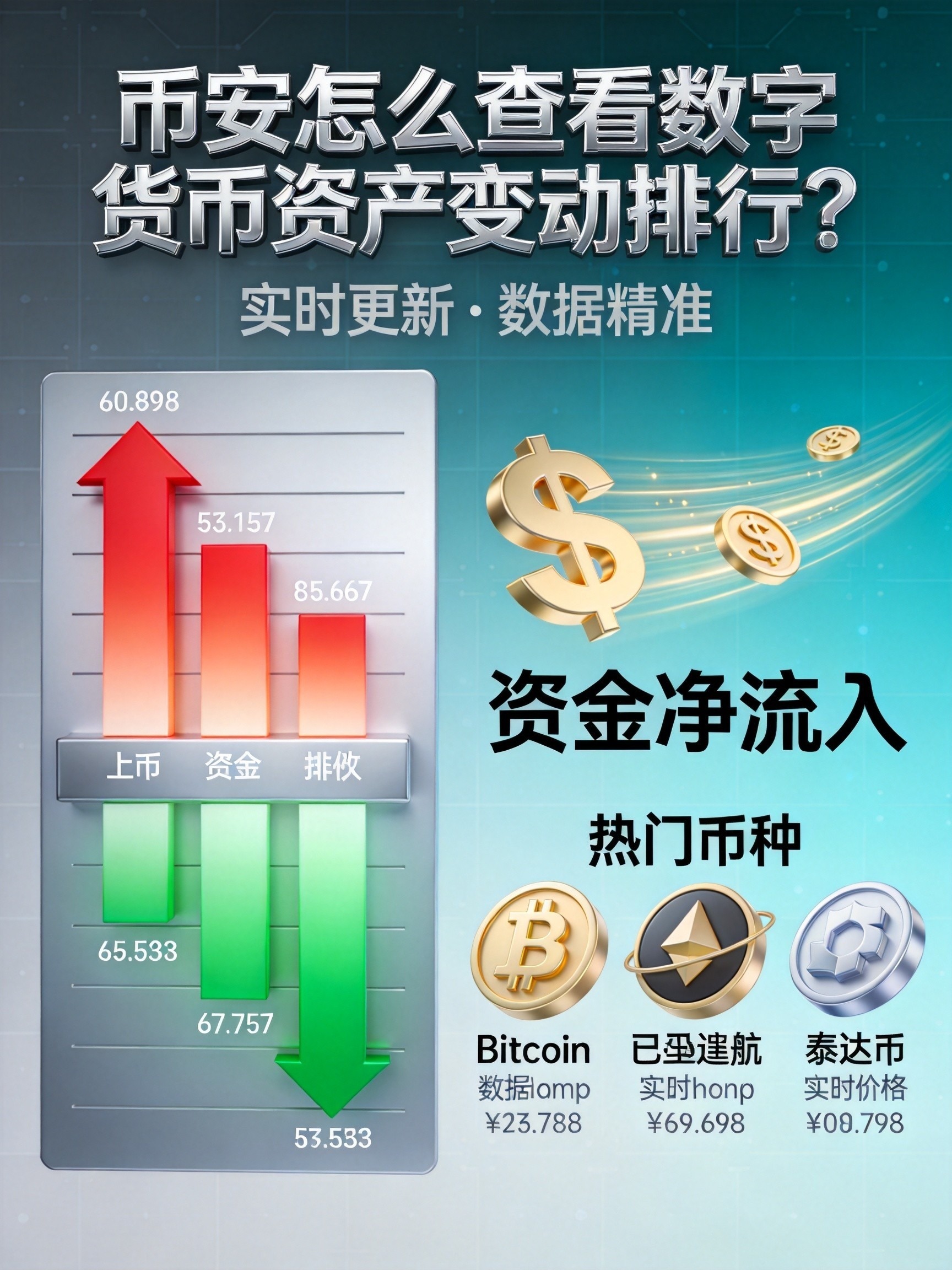币安怎么查看数字货币资产变动排行?三步搞定